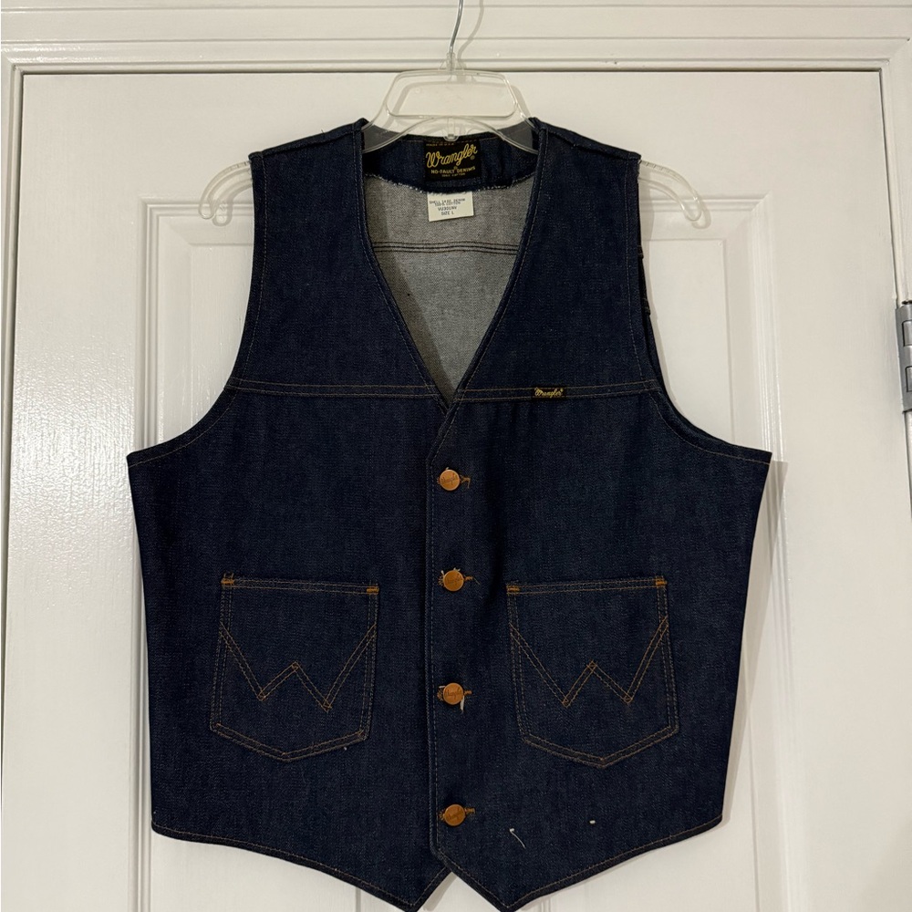 Wrangler 1970’s Deadstock Men's Denim Vest